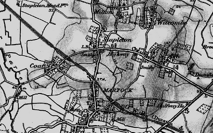 Old map of Highway in 1898