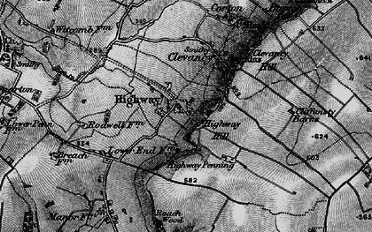 Old map of Highway in 1898