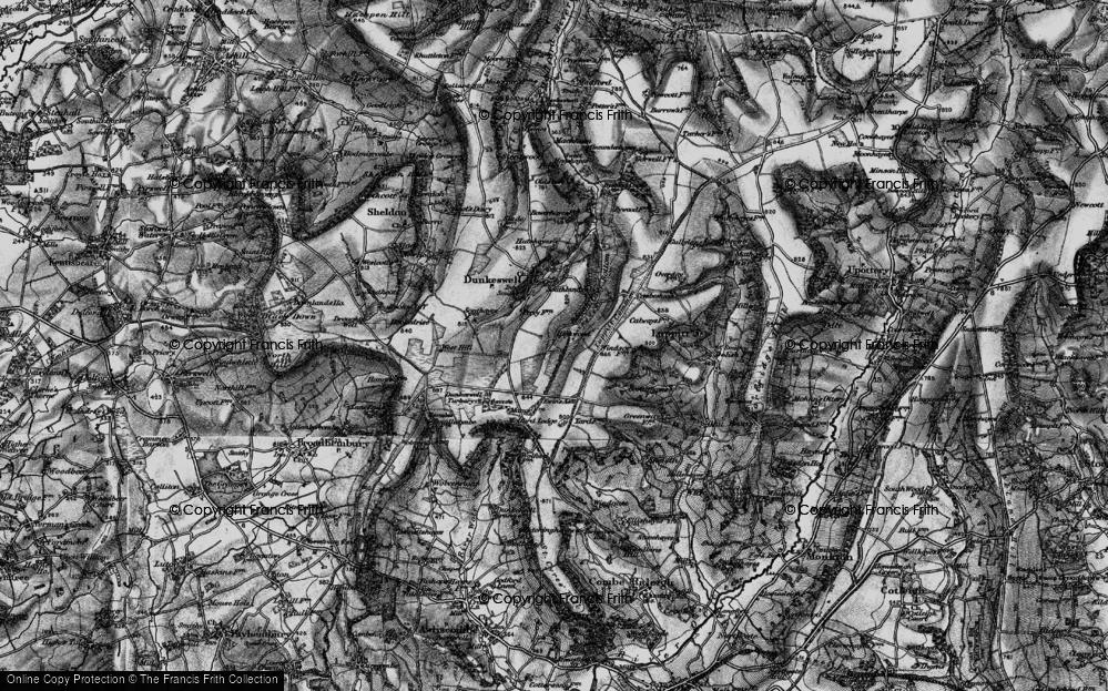 Old Map of Highwood, 1898 in 1898