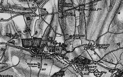 Old map of Ampney Riding in 1896
