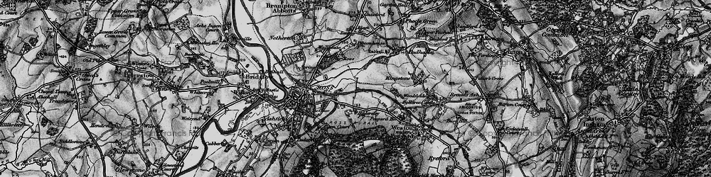Old map of Hildersley in 1896