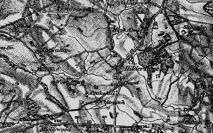 Old map of Hilderstone in 1897