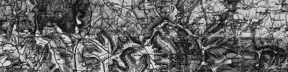 Old map of Hilfield in 1898