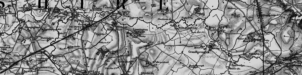 Old map of Hill in 1898