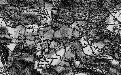 Old map of Hill Bottom in 1895