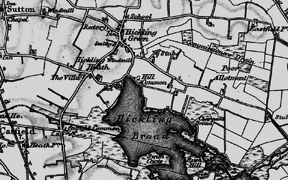 Old map of Hill Common in 1898