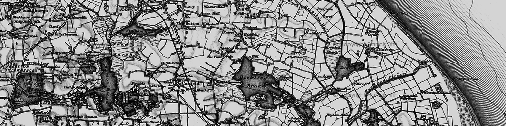 Old map of White Slea in 1898