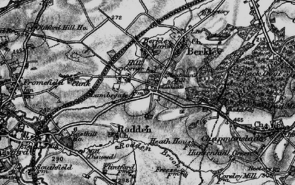 Old map of Hill Corner in 1898
