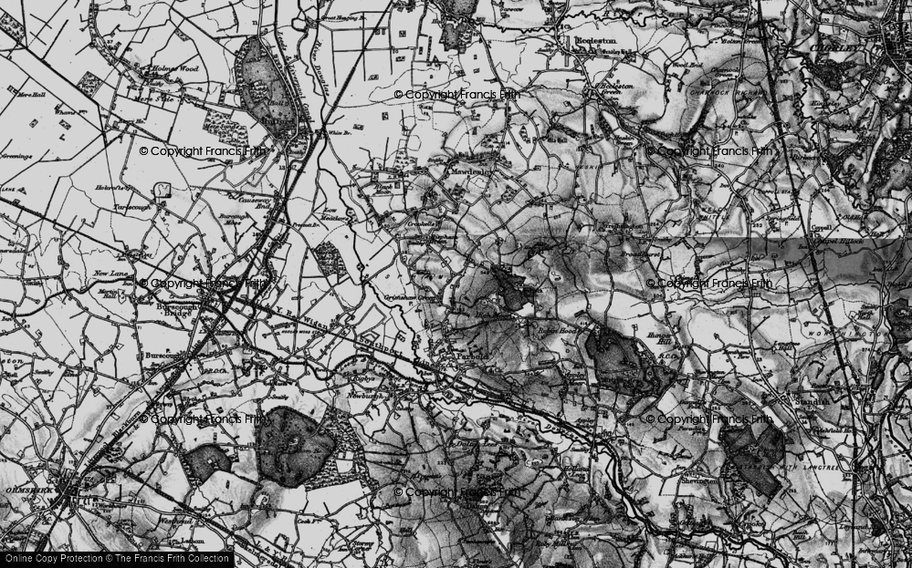 Old Map of Hill Dale, 1896 in 1896