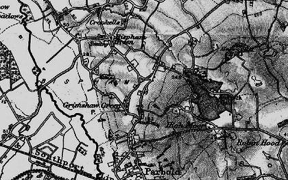 Old map of Hill Dale in 1896