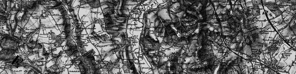 Old map of Hill End in 1896