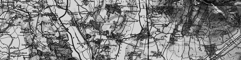 Old map of Hill End in 1898