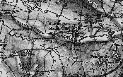 Old map of Hill End in 1898