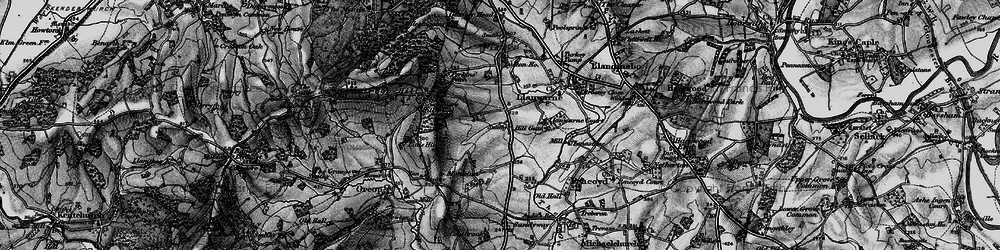 Old map of Hill Gate in 1896