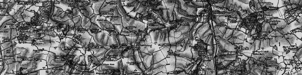 Old map of Hill Green in 1896