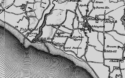 Old map of Hill Head in 1895