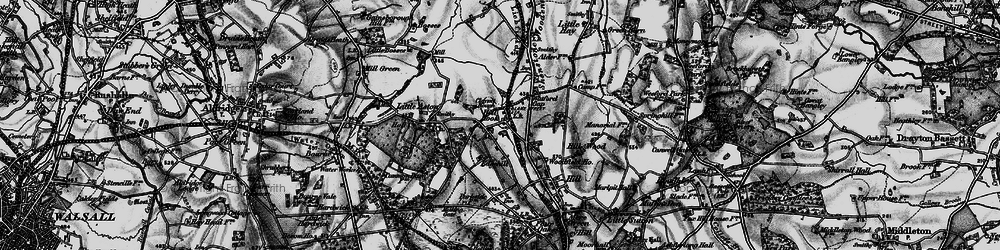 Old map of Hill Hook in 1899