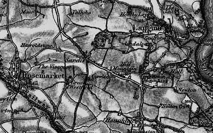Old map of Hill Mountain in 1898