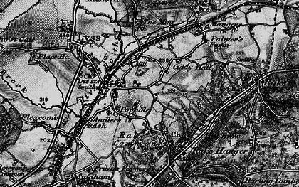 Old map of Hill Side in 1895
