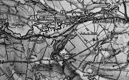 Old map of Hill Side in 1896