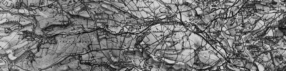 Old map of Brock Holes in 1896