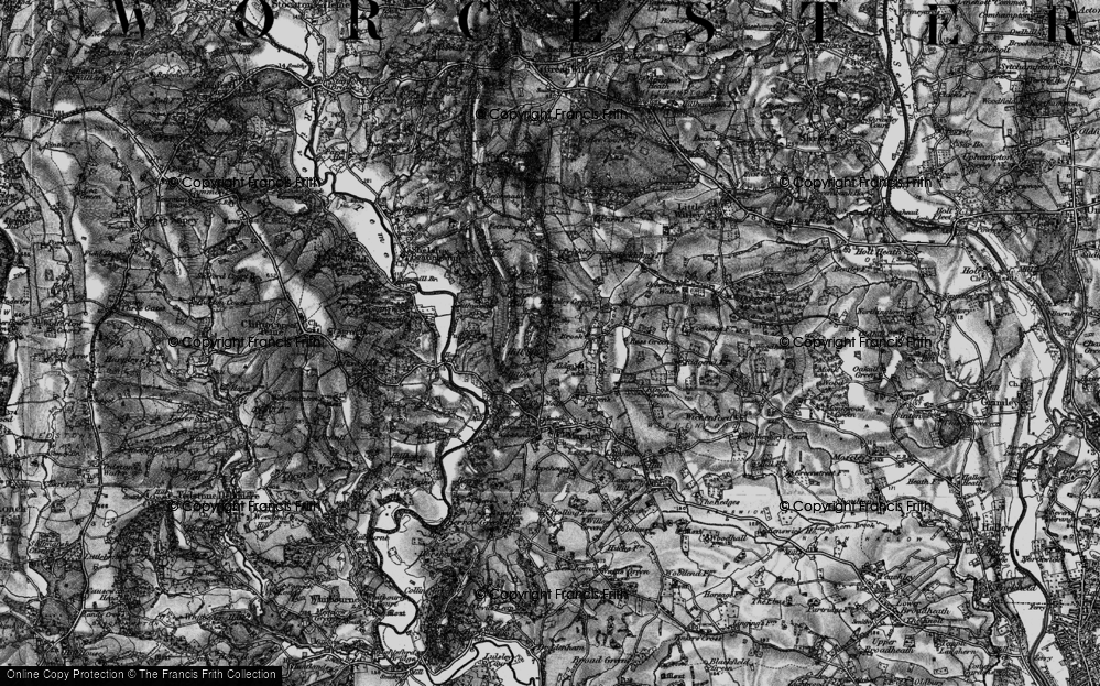 Old Map of Hill Side, 1898 in 1898