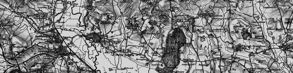 Old map of Hill Somersal in 1897