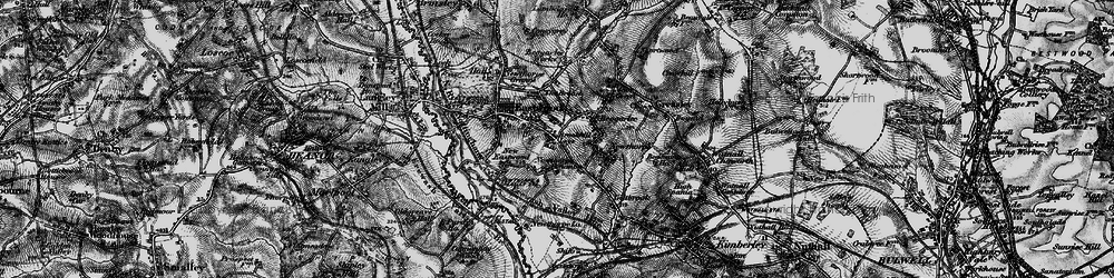 Old map of Hill Top in 1895