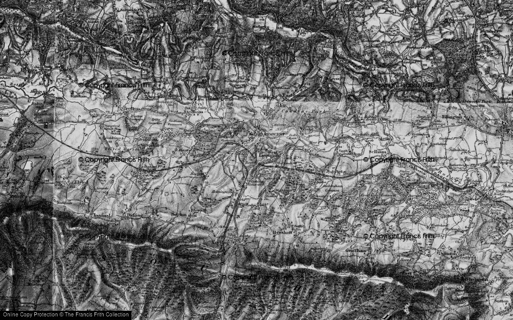 Old Map of Hill Top, 1895 in 1895