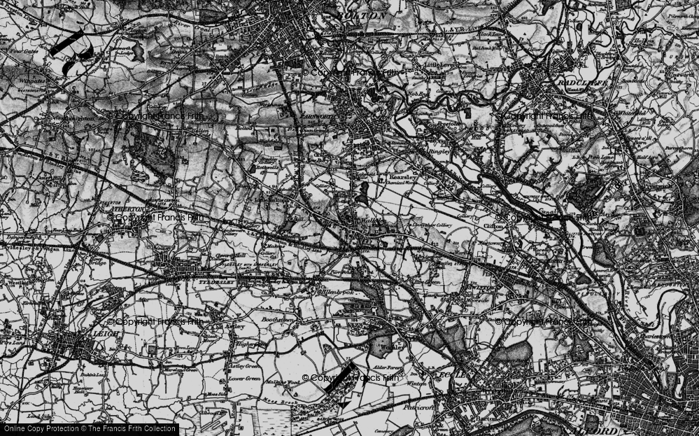 Old Map of Hill Top, 1896 in 1896