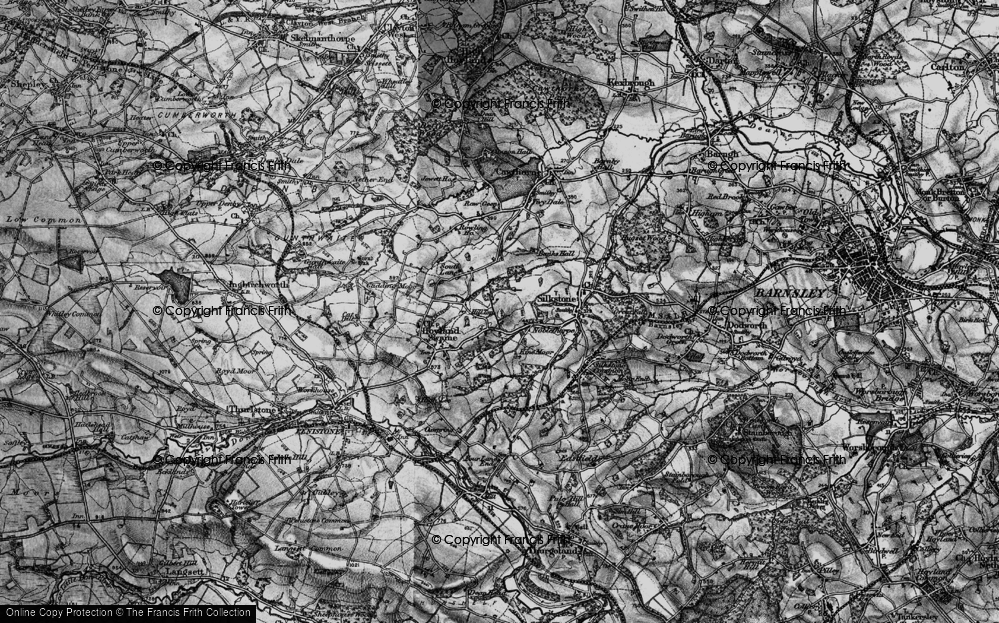 Old Map of Hill Top, 1896 in 1896