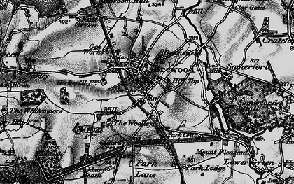 Old map of Woolley, The in 1897