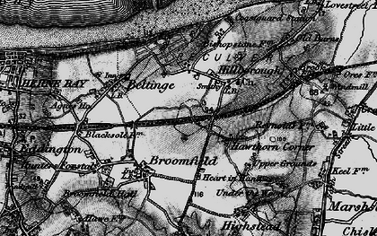 Old map of Hillborough in 1894