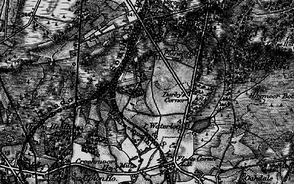 Old map of Hillbourne in 1895