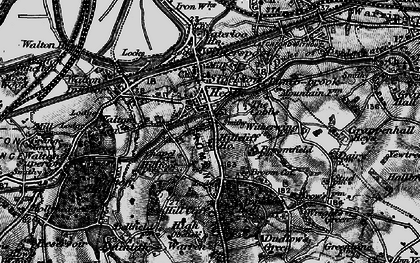 Old map of Hillcliffe in 1896