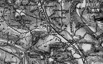 Old map of Hillclifflane in 1895