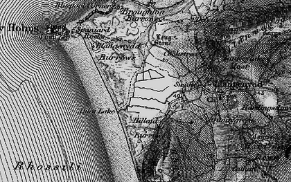 Old map of Bluepool Corner in 1896