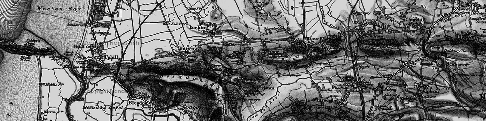 Old map of Benthills Wood in 1898