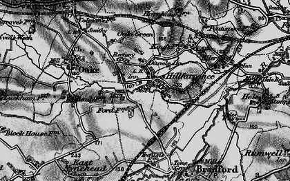 Old map of Hillfarrance in 1898