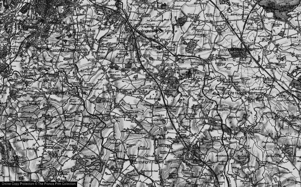 Old Map of Hillfield, 1899 in 1899