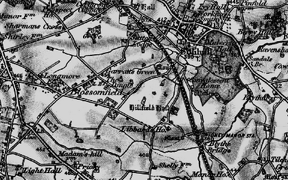 Old map of Hillfield in 1899