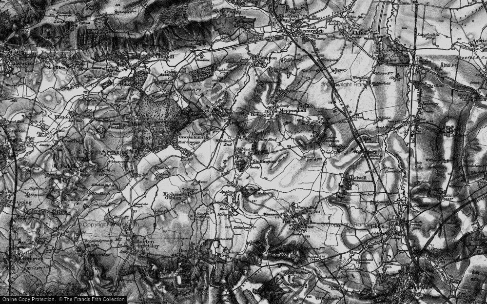 Old Map of Hillfoot End, 1896 in 1896