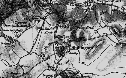 Old map of Hillfoot End in 1896