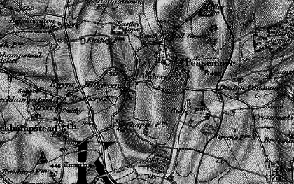 Old map of Hillgreen in 1895