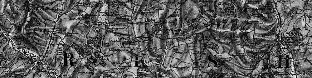 Old map of Hillgreen in 1895