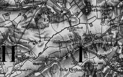 Old map of Hillhampton in 1898
