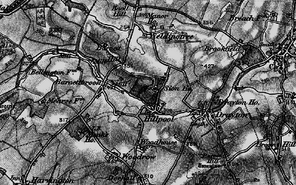 Old map of Hillpool in 1899