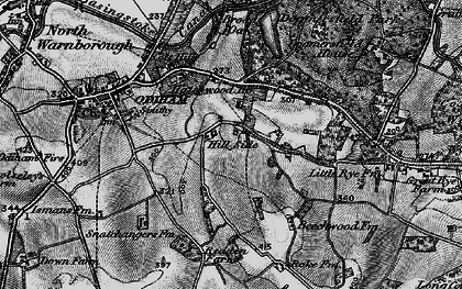 Old map of Hillside in 1895