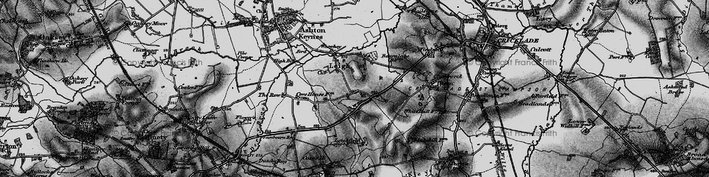 Old map of Bury Hill (Settlement) in 1896