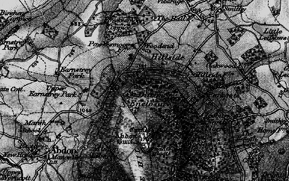 Old map of Abdon Burf in 1899